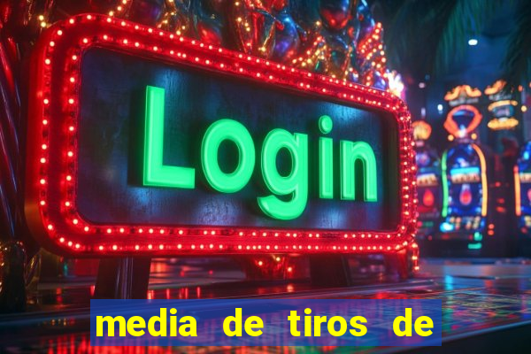 media de tiros de meta por jogo